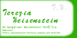 terezia weisenstein business card
